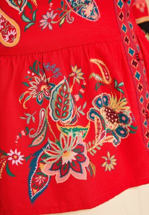 Love & Roses, REGULAR FIT - PAISLEY PLACEMENT PRINT TEA TOP - Bluse - red