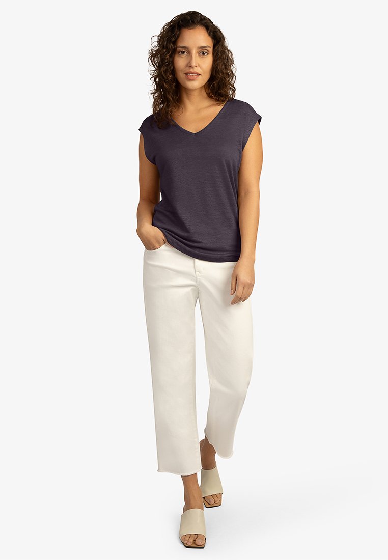 mint&mia T-shirt basic donkerpaars