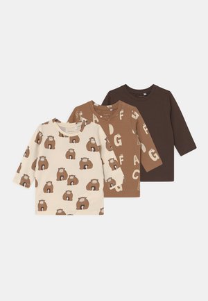 NBNMULLI 3 PACK UNISEX - Longsleeve - toasted coconut