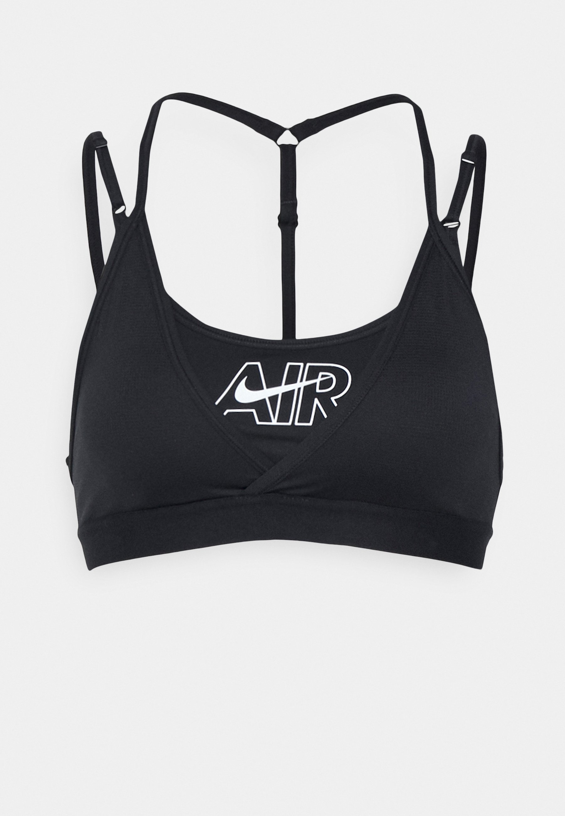 Nike Performance AIR INDY BRA - Sujetadores deportivos con sujeción ligera  - black/white/negro - Zalando.es