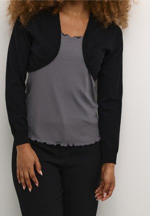 Cream Vest - black