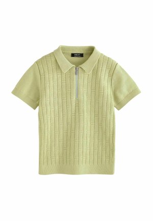 SLEEVE ZIP NECK REGULAR FIT - Piké - lime green