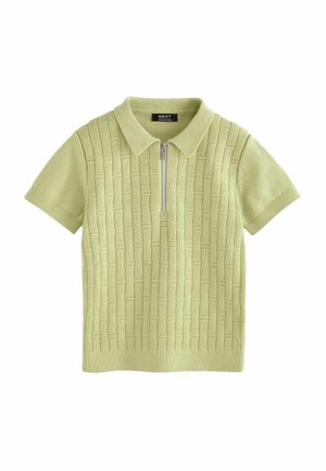 SLEEVE ZIP NECK REGULAR FIT - Polo - lime green