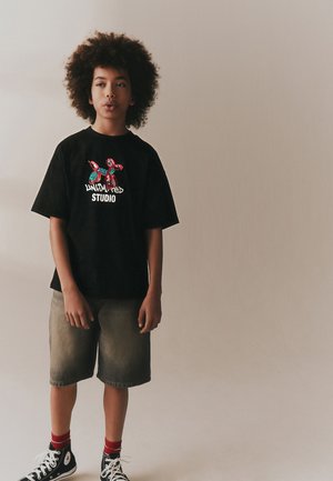 Next, REGULAR FIT - SHORT SLEEVE GRAPHIC T-SHIRT . - Tričko s potlačou - black graffiti balloon