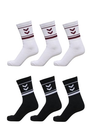 6 PACK - Socken - schwarz bordeaux