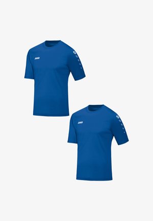 JAKO, 2 PACK KURZARM RUNDHALS - T-Shirt print - blau