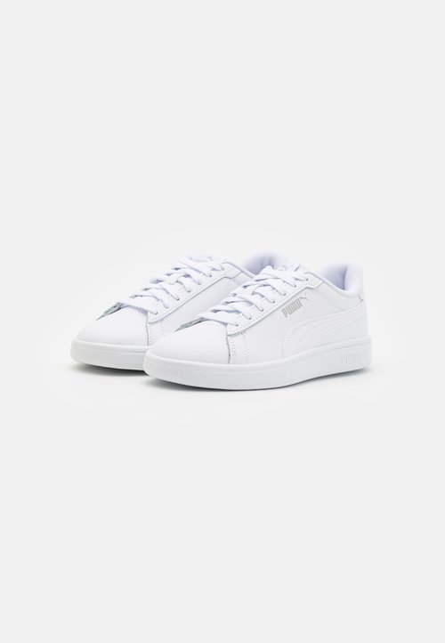 PUMA SMASH 3 0 L JR UNISEX - Trainers - white/cool light gray — photo 2