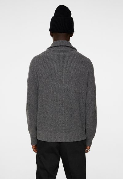 J.LINDEBERG WILMER QUARTER ZIP  - Trui - mid grey melange