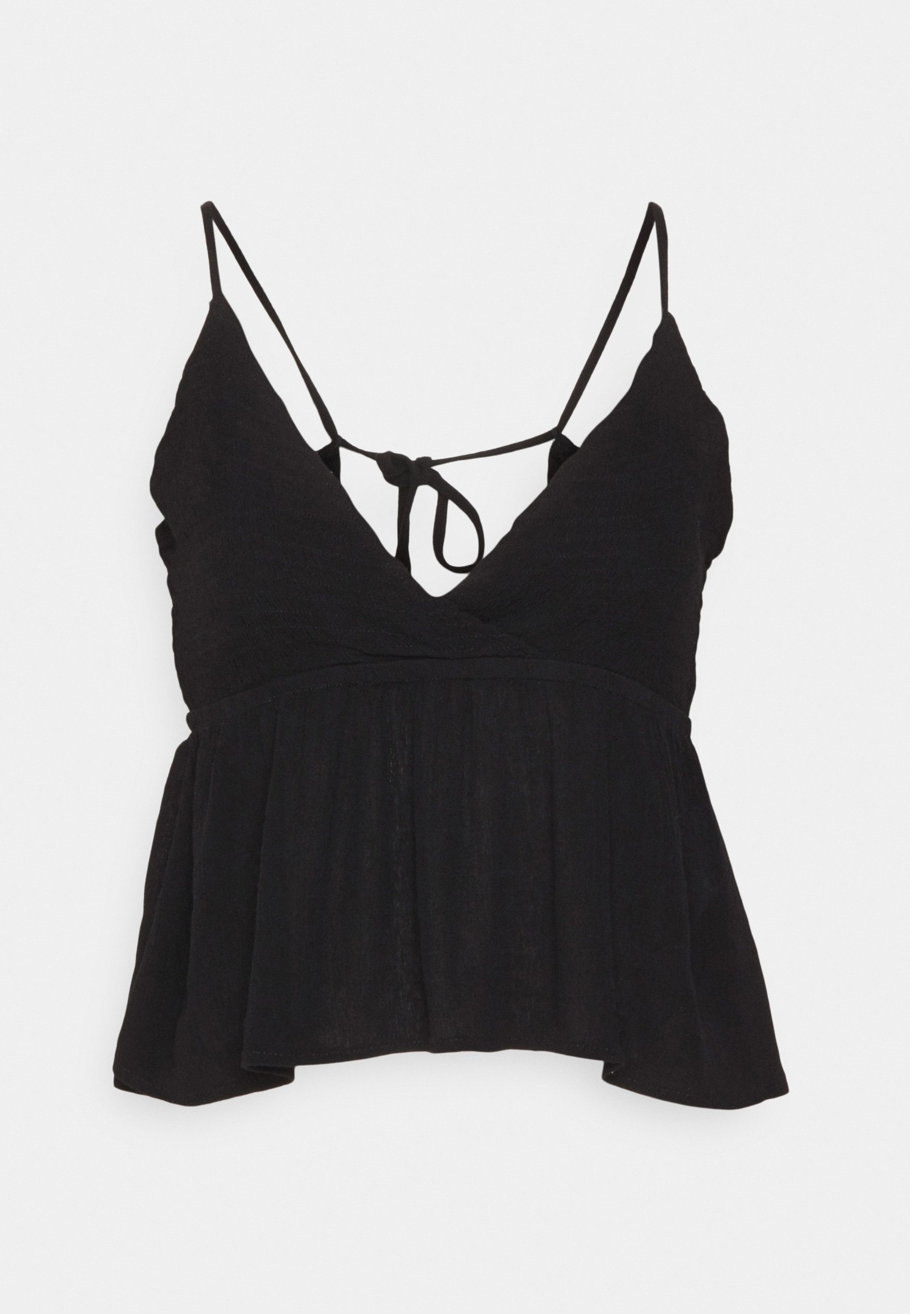 Black smock singlet