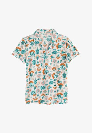 Seasalt Cornwall, SEASALT CORNWALL S/S WAVECREST SHIRT - Pólóing - white - apothecary plants chalk
