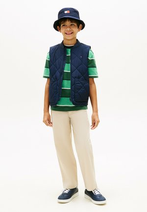 Tommy Hilfiger, TOMMY HILFIGER LIGHTWEIGHT DIAMOND QUILTED GILET - Smanicato - dark blue