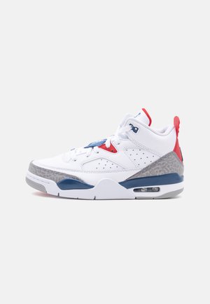 Jordan JORDAN SON OF MARS - Vysoké tenisky - white/true blue/varsity red/light smoke grey/smoke grey
