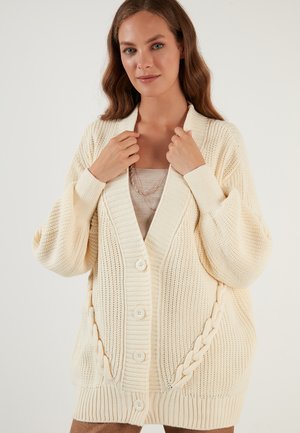 LELA REGULAR FIT - Kardigán - light stone