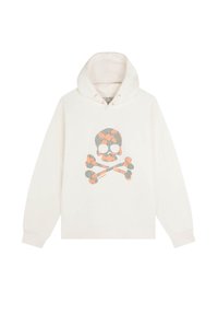 Hoodie oversize à fermeture éclair en tissu biologique mélangé gris chiné - Homme grand - Sélection