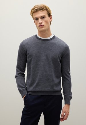 REGULAR FIT CREW NECK   - Maglione - grey marl