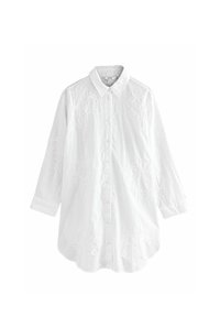 TEXTURED CORNELLI COVER-UP - Blúzka so zapínaním na gombíky - white