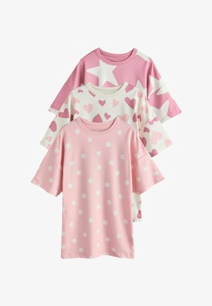 Next, REGULAR FIT - PINK/ECRU NIGHTIES 3 PACK . - Öösärk - pink