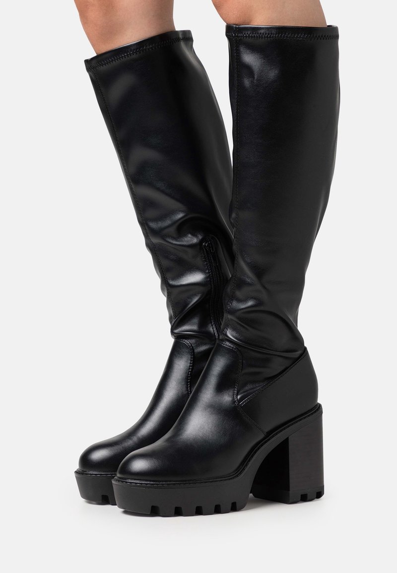 Even&Odd Wide Fit Botas de tacón - black