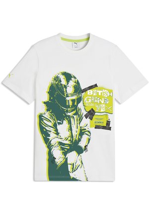 Puma, PUMA X ASTON MARTIN ARAMCO F1® TEAM RACE T-SHIRT - T-shirt imprimé - white