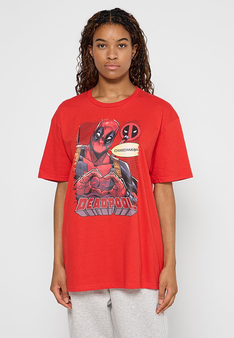 Marvel T-shirt print rood