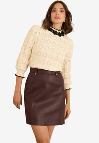 REGULAR FIT  - A-vonalú szoknya - burgundy red