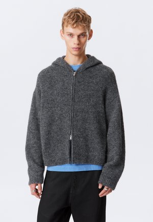 BOXY - Strickjacke - grey melange