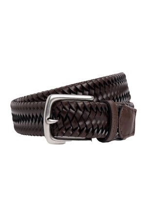 Hackett London Gevlochten riem - brown