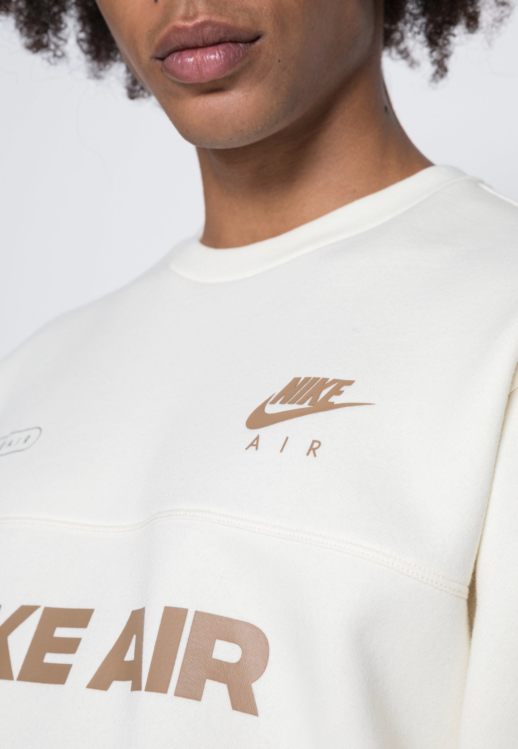 Nike Sportswear AIR CREW - Sudadera - coconut milk white/crema - Zalando.es