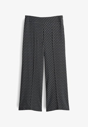 OPUS HIGH RISE CROPPED WIDE FIT - Trousers - coal blue
