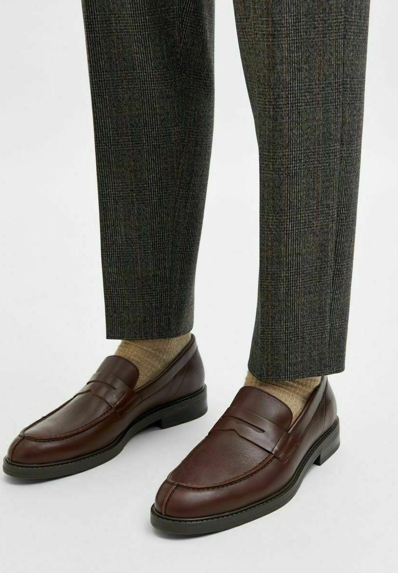 Selected Homme PENNY - Slip-ons - chestnut