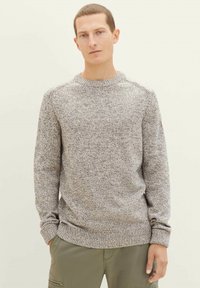 TOM TAILOR - Jumper - beige navy mouline Thumbnail Image 1