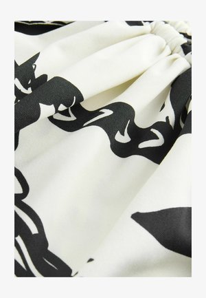 Next, RUCHED SIDE TUMMY CONTROL SWIMSUIT STANDARD - Plavky - black cream palm