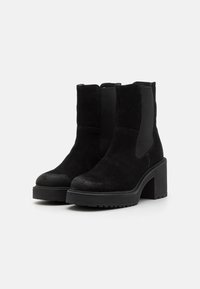 Anna Field Botines con plataforma - black