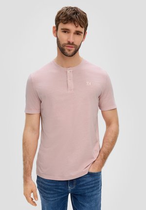 MIT HENLEYAUSSCHNITT - T-Shirt basic - rosa