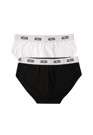 GCDS, 2 PACK BRIEFS - Slip - black white