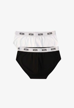 GCDS, 2 PACK BRIEFS - Slip - black white