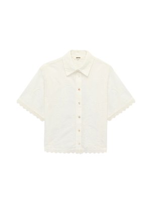 Koton, BRODERIE FLORAL SHIRT. - Button-down blouse - off-white