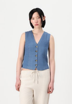 ONLIRIS CHARIS LIFE VEST - Vest - medium blue denim