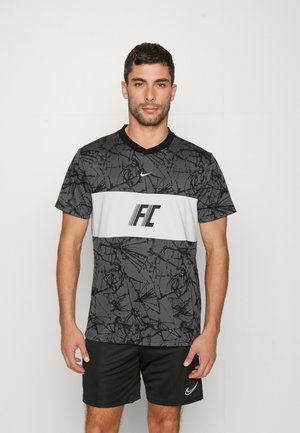 FC - T-shirt imprimé - iron grey/white/black/white