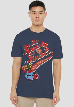 THE KRUSTY KRAB - Print T-shirt - dark blue