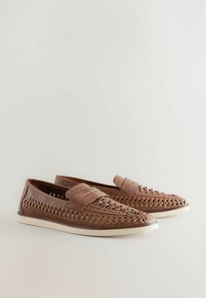 Next REGULAR FIT - WEAVE LOAFERS - Scarpe senza lacci - tan brown
