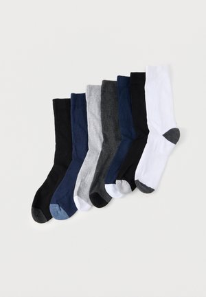 CONTRAST TENNIS SOCK 7 PACK - Zoknik - blue/mottled grey/white