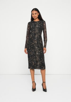 TRINGA  - Day dress - black/brown/beige