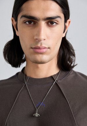 GRACE SMALL PENDANT UNISEX - Collier - silver-coloured/black