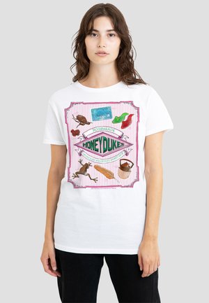 Cotton Soul, HARRY POTTER HONEYDUKES HOGSMEADE LABEL - Print T-shirt - white