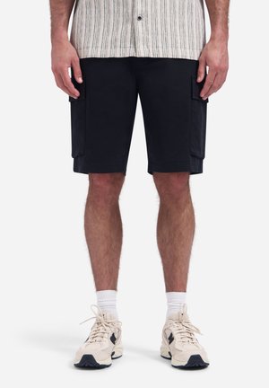 NO EXCESS, CARGO SHORTS WITH SIDE POCKETS - Shorts - black