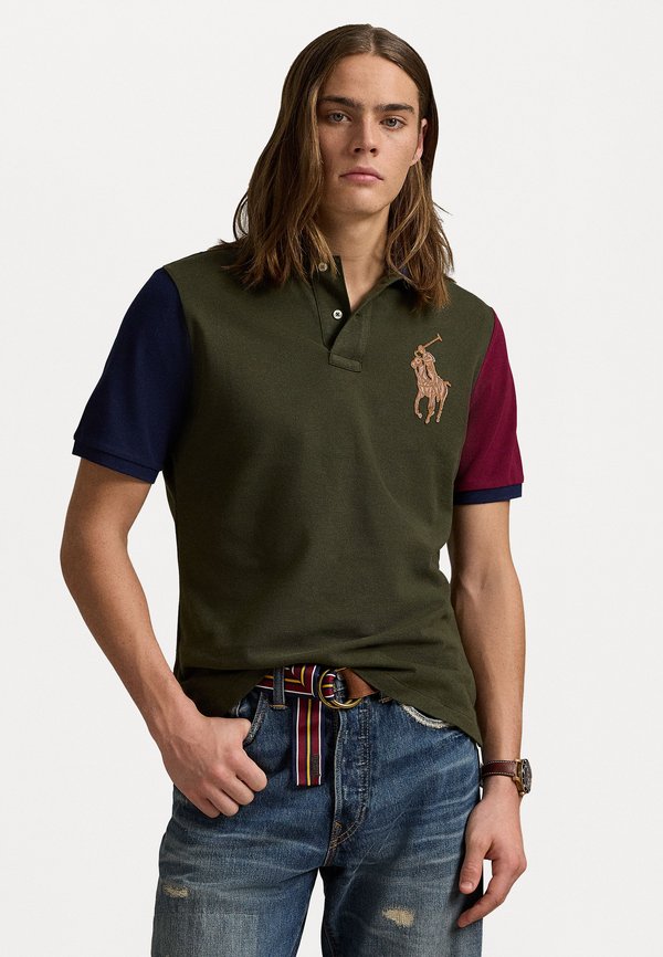 CLASSIC FIT LEATHER-PONY MESH SHIRT - Polo shirt - armadillo multi