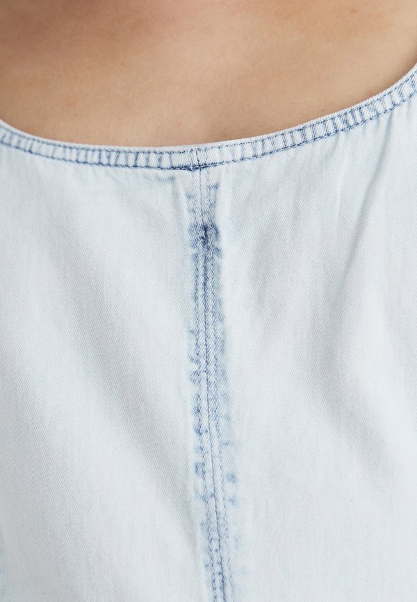 FLARE MINI - Denim dress - light wash4