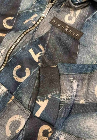 John Richmond Felpa con zip - blue