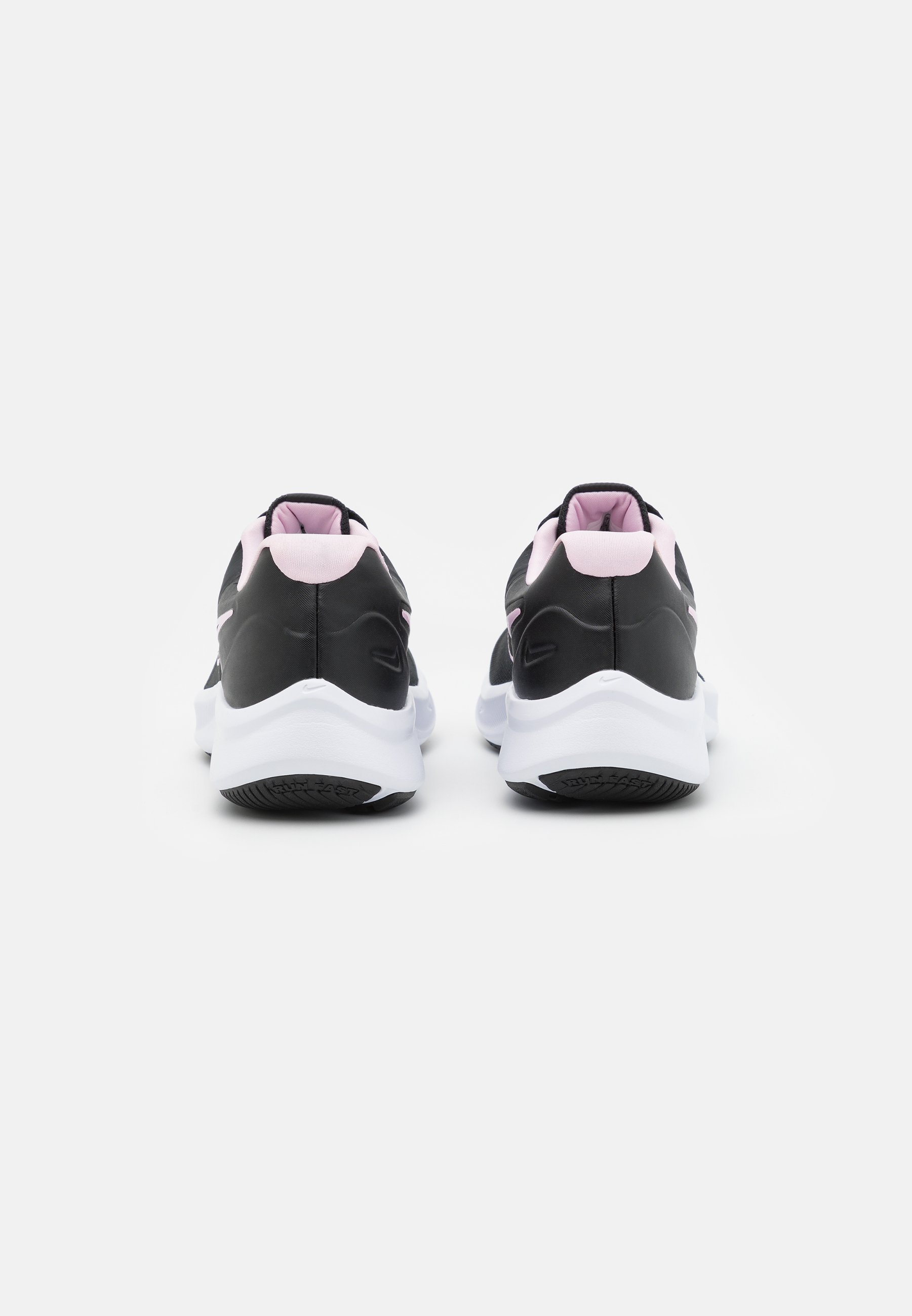 Nike Performance STAR RUNNER 3 UNISEX - Neutral running shoes - black/dark  smoke grey/pink foam/black - Zalando.co.uk